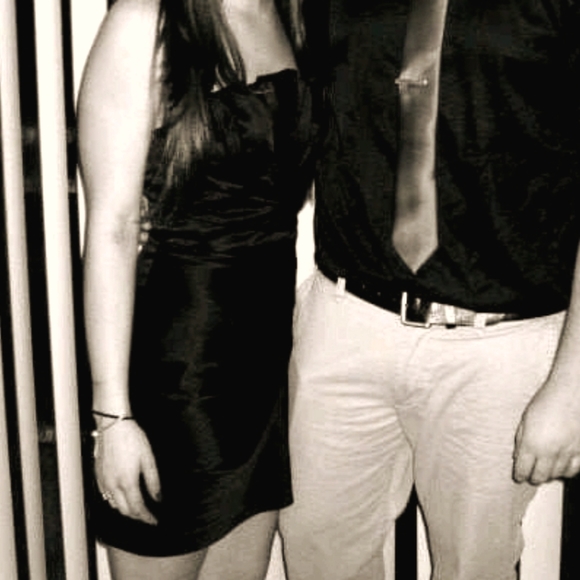 Express Strapless Satin Mini Dress - Picture 6 of 7